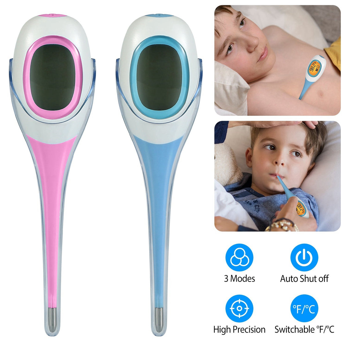 Digital Oral, Rectal & Underarm Thermometer