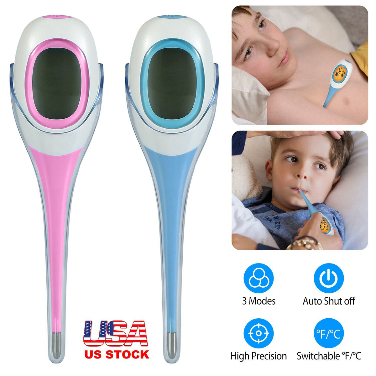 Digital Oral, Rectal & Underarm Thermometer