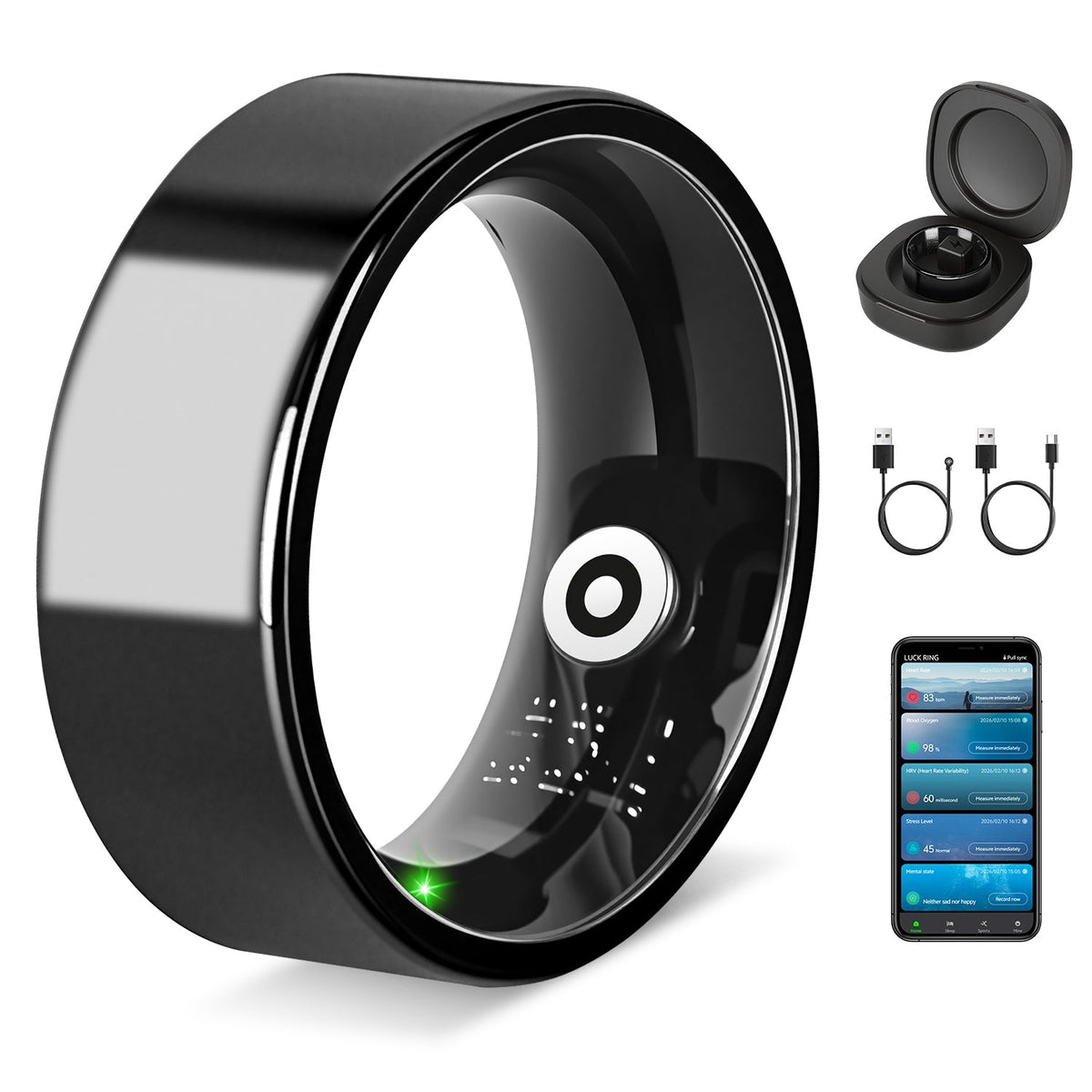 Smart Ring Health & Fitness Tracker