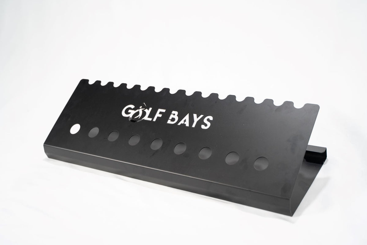 GolfBays Club Display Rack – 14 Clubs & 9 Balls