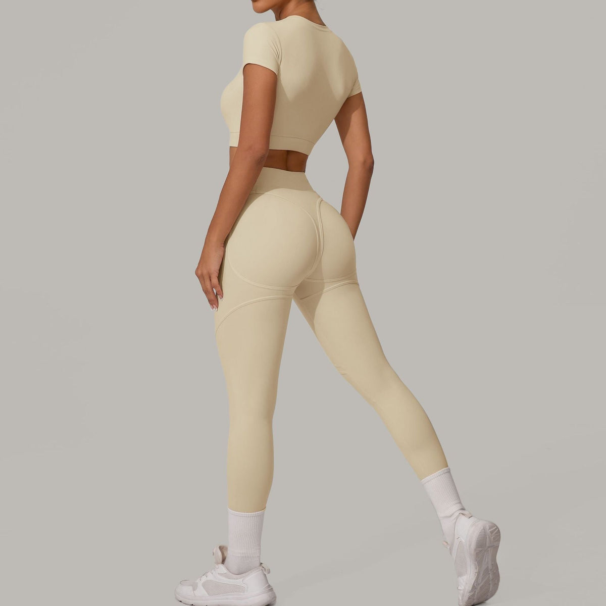 Autumn Sand Brushed Yoga Two Piece Sets
