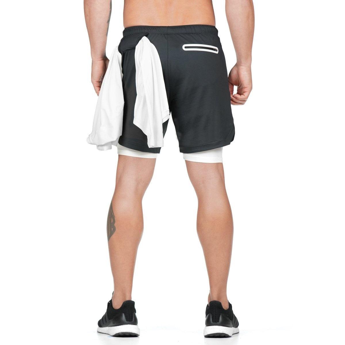 Men's Camo 2-in-1 Quick-Dry Running Shorts