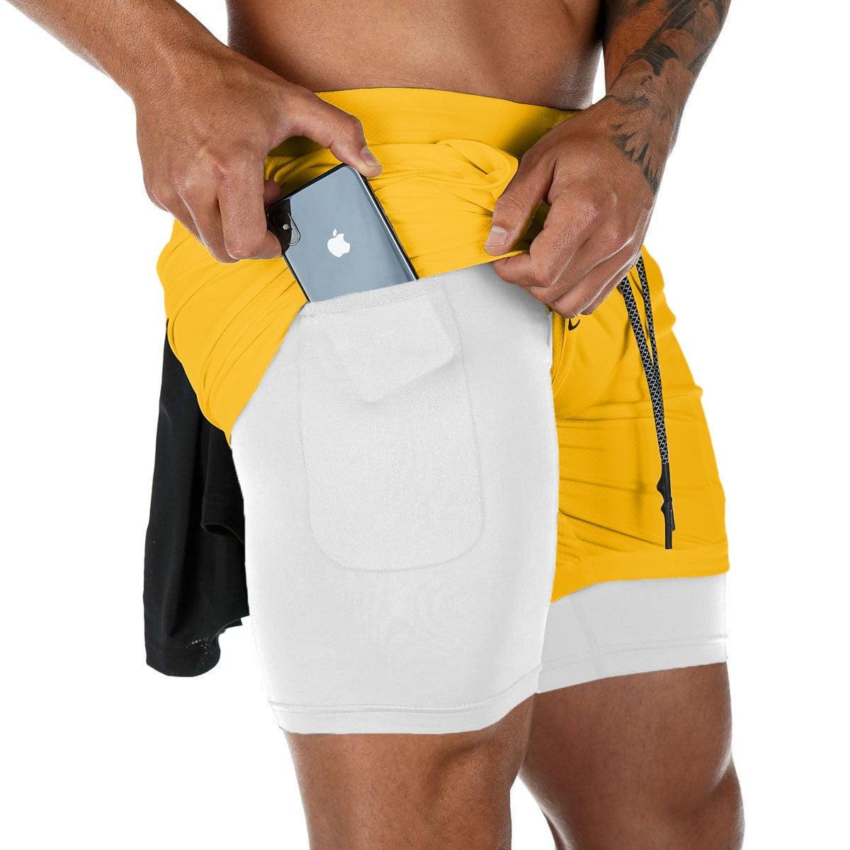 Men's Camo 2-in-1 Quick-Dry Running Shorts