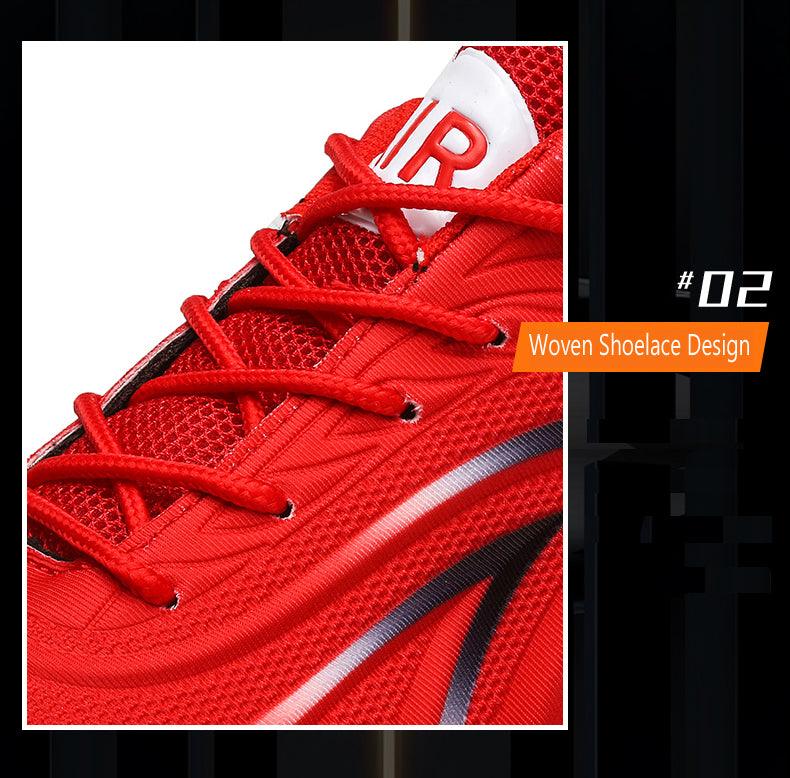 Men's Flame Print Breathable Running Sneakers