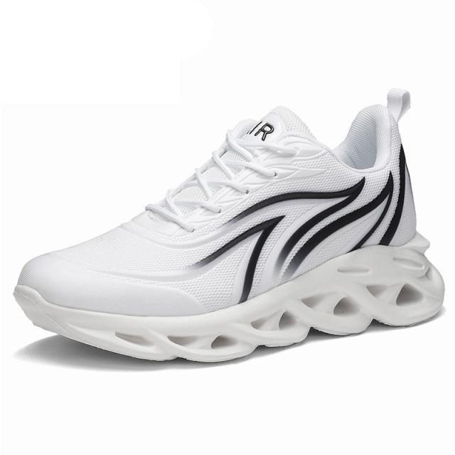 Men's Flame Print Breathable Running Sneakers