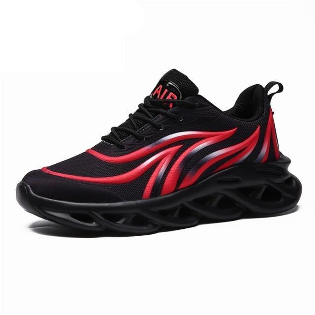 Men's Flame Print Breathable Running Sneakers